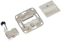 Metz Connect 130B12D11102-E Netwerkdoos Inbouw (in muur) Inzet met centraalstuk CAT 6A 1 poort Zuiver wit - thumbnail