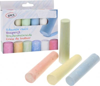 Stoepkrijt 6 Kleuren