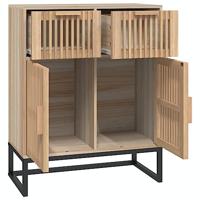 Dressoir 60x30x75 cm bewerkt hout - thumbnail