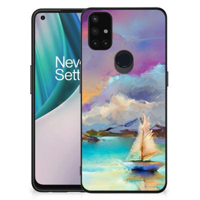 Kleurrijke Telefoonhoesje OnePlus Nord N10 5G Boat Kleurrijke Telefoonhoesje OnePlus Nord N10 5G Boat