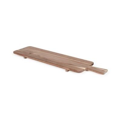 Maxi aperitiefplank - LIVOO - MES151 - FSC acaciahout - 75 x 19,5 cm - Houten poten