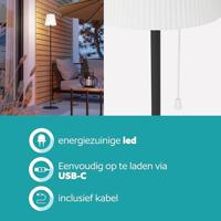 Eglo TerraslampScordiano zwart met wit solar - 901899 - thumbnail