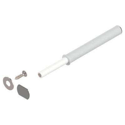 Blum Set TIP-ON "lange versie" met diepteverstelling incl. kleefplaat, schroefplaat en schroef Kleur: zijdewit