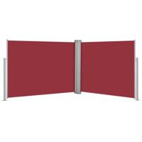 VidaXL Windscherm uittrekbaar 140x1000 cm rood - thumbnail