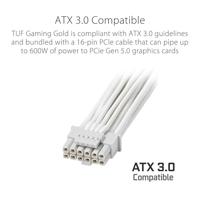 ASUS TUF Gaming 1000W Gold White Edition power supply unit 20+4 pin ATX ATX Wit - thumbnail