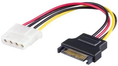 Deltaco SATA-S5 interne stroomkabel 0,3 m Deltaco SATA-S5 interne stroomkabel 0,3 m