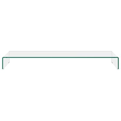 TV-meubel/monitorverhoger transparant 120x30x13 cm glas TV-meubel/monitorverhoger transparant 120x30x13 cm glas