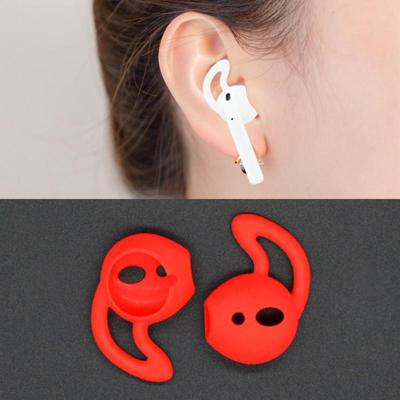Draadloze Bluetooth oortelefoon silicone ear caps Earpads voor Apple AirPods (rood)