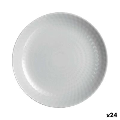 Dessertbord Luminarc Pampille Granit Grijs Glas 19 cm Strips (24 Stuks)