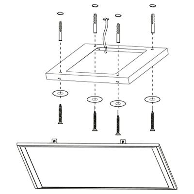 Eglo Plafonnière Zigbee Salobrena-Z 59,5x59,5cm zwart 900052
