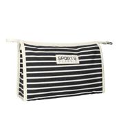 Traveller Toilettas stripe blauw sports classic 30x20cm - thumbnail