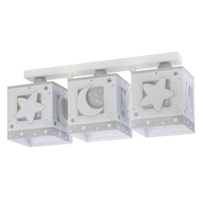 Dalber plafondlampen Moonlight 3 stuks 20 cm grijs