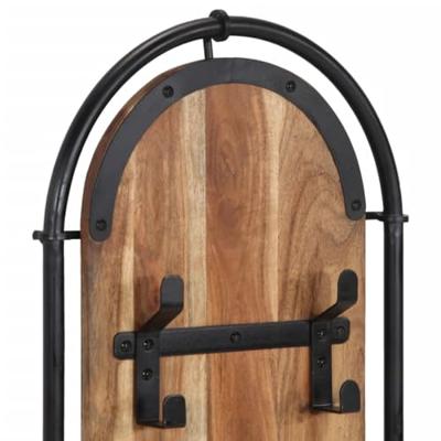 Wandkapstokken 2 st met 4 haken massief acaciahout Wandkapstokken 2 st met 4 haken massief acaciahout