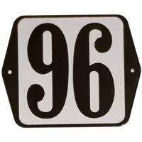 Huisnummer naambordje standaard 15x12 cm nummer 96 - Warentuin mix - thumbnail