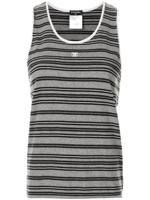 Chanel Pre-Owned striped tank top - Grey - thumbnail