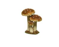 Paddestoel foam 17 cm mosterd - thumbnail