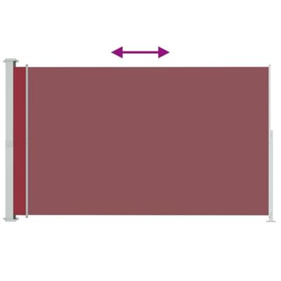 VidaXL Tuinscherm uittrekbaar 200x300 cm rood VidaXL Tuinscherm uittrekbaar 200x300 cm rood