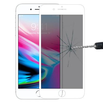 9u 6D Anti-Glare getemperd glas film voor iPhone 7 (wit)