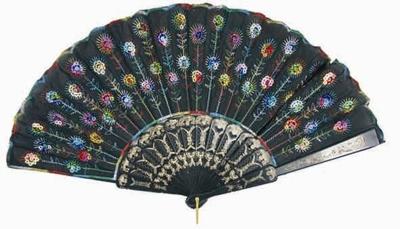 Handwaaier Pailletten Multikleuren