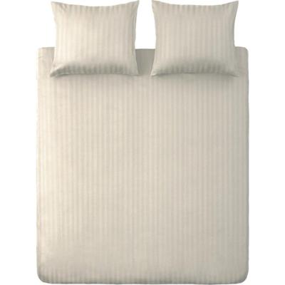 Ten Cate Katoen Satijnen Eenpersoons Dekbedovertrek Streep 140x200/220 cm Naturel Ten Cate Katoen Satijnen Eenpersoons Dekbedovertrek Streep 140x200/220 cm Naturel