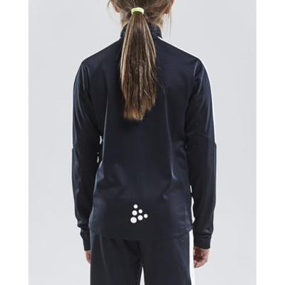 Craft 1905639 Progress Halfzip Tee LS JR - Black/White - 134/140