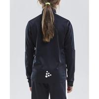 Craft 1905639 Progress Halfzip Tee LS JR - Black/White - 134/140 - thumbnail