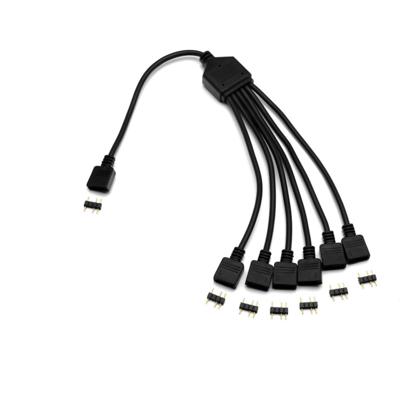 EKWB EK D-RGB 6-Way Splitter Cable splitterkabel EKWB EK D-RGB 6-Way Splitter Cable splitterkabel