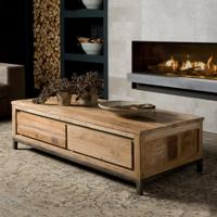 Tower Living Industriële Salontafel 'Venetië' met 4 laden - thumbnail