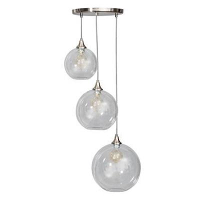 ETH Stoere hanglampCalvello 3-lichts metaalgrijs - 05-HL4410-60