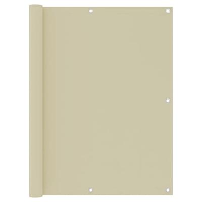 VidaXL Balkonscherm 120x400 cm oxford stof crème VidaXL Balkonscherm 120x400 cm oxford stof crème