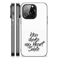 iPhone 14 Pro | Telefoon Hoesje | met tekst Heart Smile - thumbnail