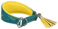 TRIXIE HALSBAND HOND ACTIVE COMFORT VOOR WINDHONDEN LEER PETROL 27-35X5,5 CM - thumbnail