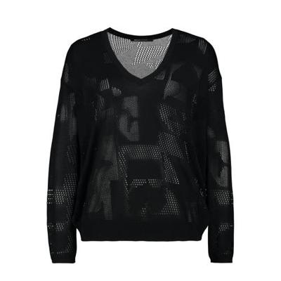 Expresso trui Bauke met all over print zwart Expresso trui Bauke met all over print zwart