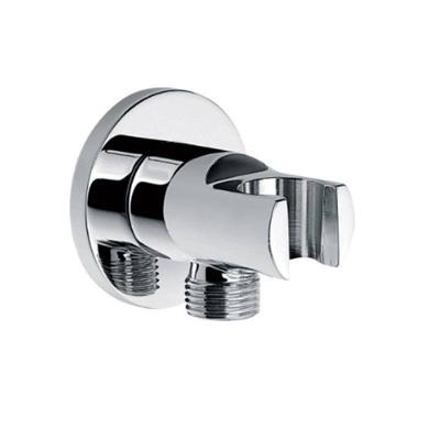 Xellanz Wandaansluitbocht met handdouchehouder rond 1/2" chroom