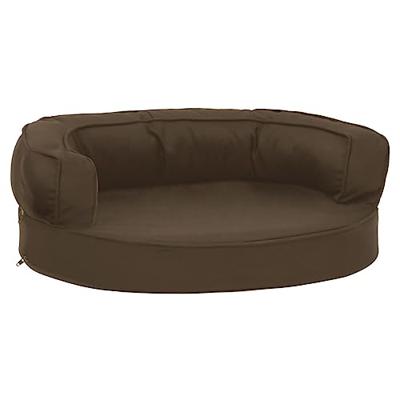 VidaXL Hondenbed ergonomisch linnen-look 60x42 cm bruin VidaXL Hondenbed ergonomisch linnen-look 60x42 cm bruin