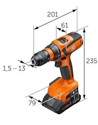 Fein ASCM 18 QSW AS Accu schroefboormachine met 4 versnellingen 18V AMPShare Basic Body in L-Boxx - 71161461000 - thumbnail