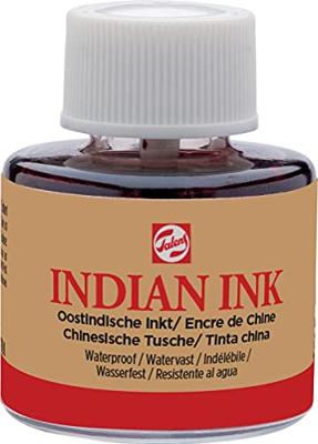 Oost-Indische inkt Talens zwart 11ml | 3 stuks