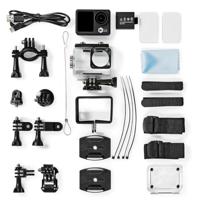 Nedis Action Cam | 4K@30fps | 16 MPixel | Waterbestendig tot: 30.0 m | 90 min | Wi-Fi | App beschikbaar voor: Android / IOS | Mounts inbegrepen | - thumbnail