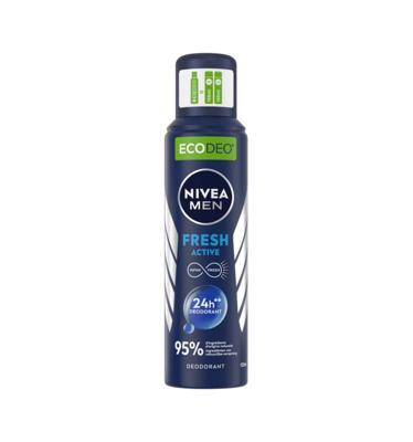Nivea Men deodorant spray fresh active eco 125 Milliliter Nivea Men deodorant spray fresh active eco 125 Milliliter