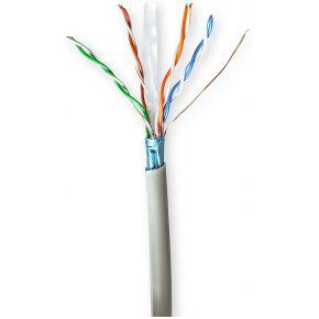 Nedis Netwerk Kabel Rol | CAT6 | Stranded | F/UTP | CCA | 50.0 m | Binnenshuis | Rond | PVC | Grijs | Gift Box - CCBG8522GY50