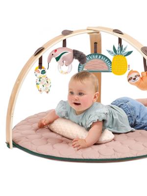 Leertapijt met houten boog LUDI. meerkleurig