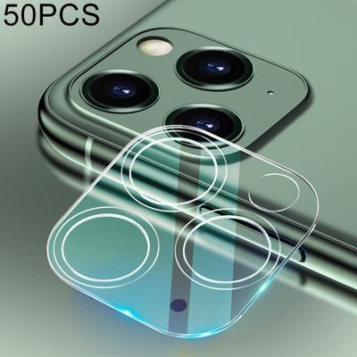 50 PCS For iPhone 11 Pro Max HD Rear Camera Lens Protector Tempered Glass Film