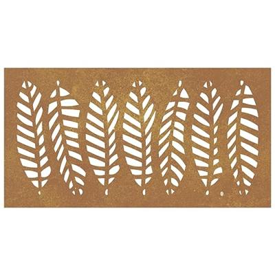 VidaXL Wanddecoratie tuin bladontwerp 105x55 cm cortenstaal VidaXL Wanddecoratie tuin bladontwerp 105x55 cm cortenstaal
