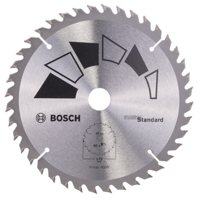 Bosch Accessoires Cirkelzaagblad Basic 170X22X20/16,T40 - 2609256813