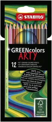 Kleurpotlood stabilo 6019 greencolors arty 12st | 6 stuks