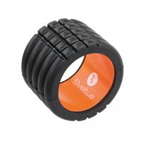 Sveltus foamroller Mini zwart/oranje 14 x 10 cm - thumbnail