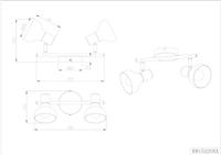 Trio PlafondlampLatika 2-lichts zwart - R81522032 - thumbnail