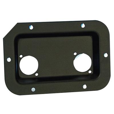 Adam Hall Inbouwschotel 2x D-Size zwart