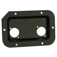 Adam Hall Inbouwschotel 2x D-Size zwart - thumbnail