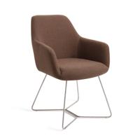 Jesper Home Eetkamerstoel 'Hiroo' Beehive Steel, kleur Rustic Rye - thumbnail